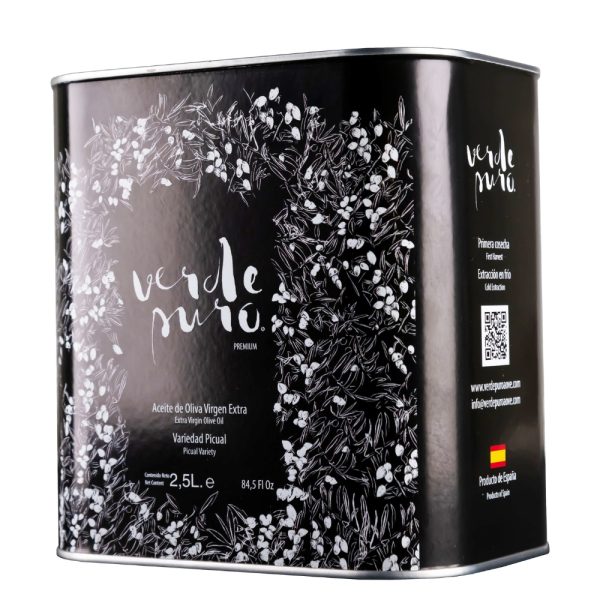 Lata de Verde Puro Premium AOVE 2.5L