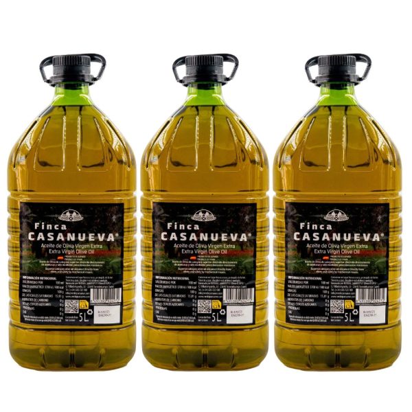 Pack 3 garrafas 5L Finca Casanueva AOVE Verde Puro